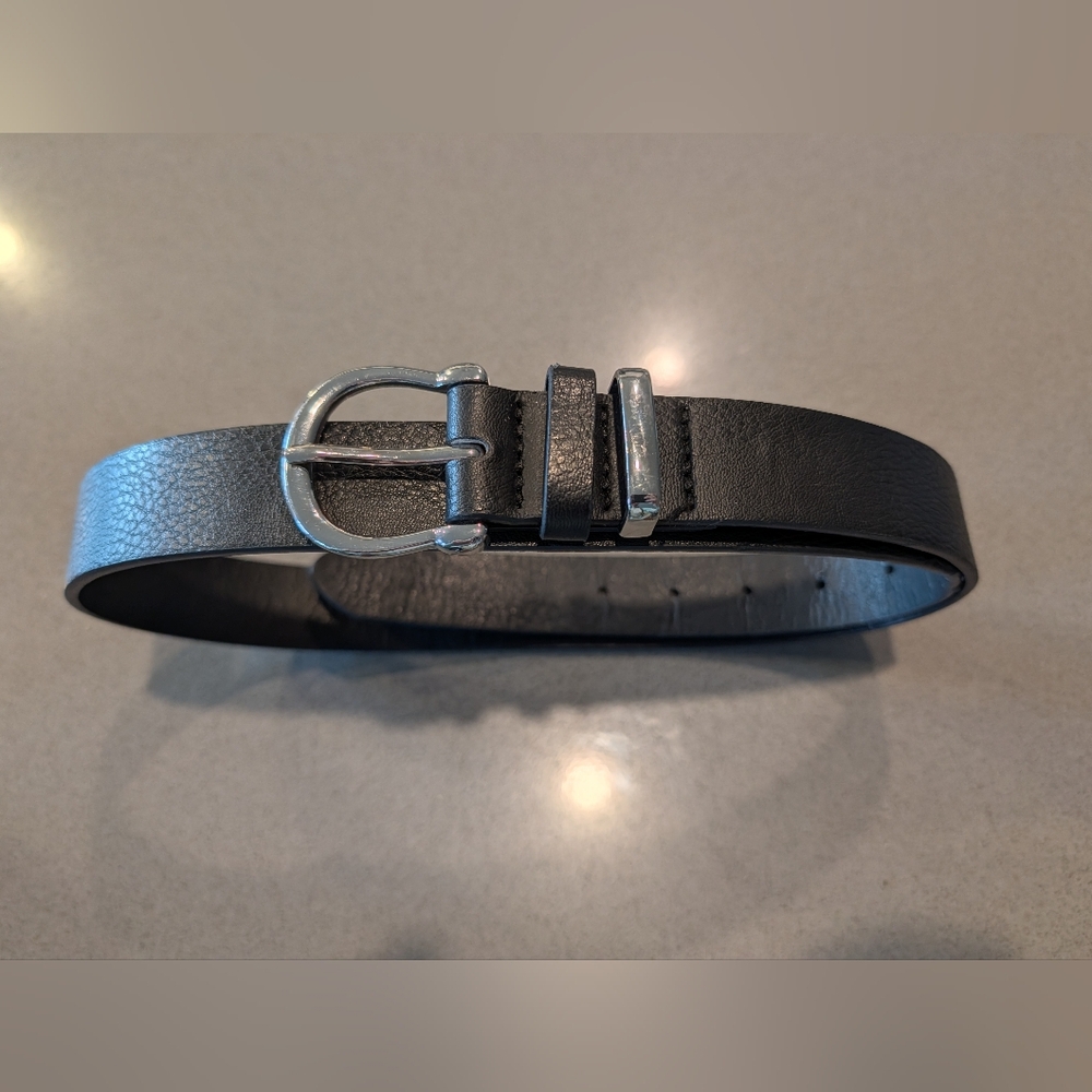 Dynamite Black Leather Belt